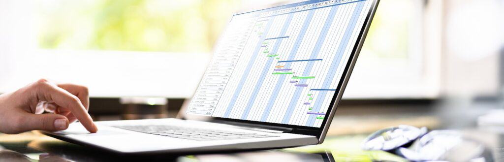 Den Zeitverlauf immer im Blick: der Gantt Chart