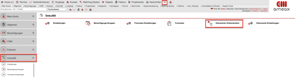 Screenshot geöffneter Hauptmenüpunkt „Einstellungen“ mit markiertem Bereich „Nachrichten“